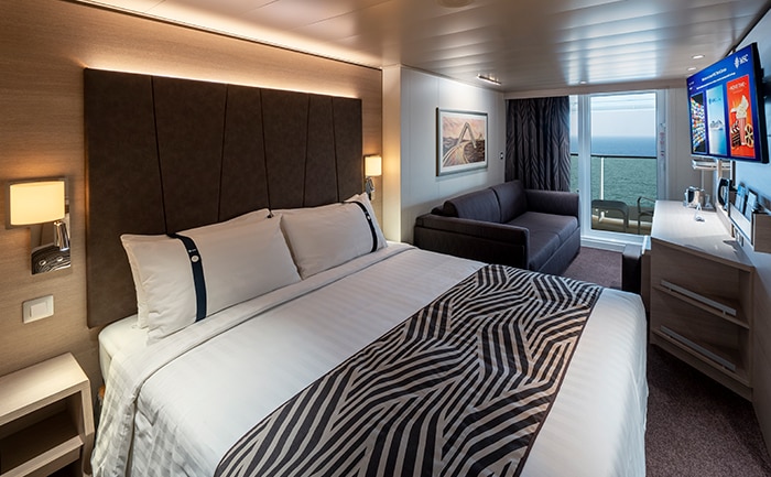 MSC WORLD EUROPA Deluxe Balcony with partial view