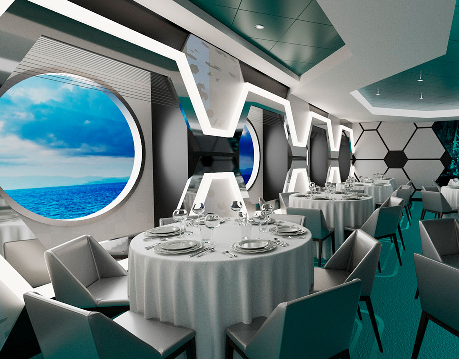 Hexagon restaurant, MSC World Europa | MSC Cruises